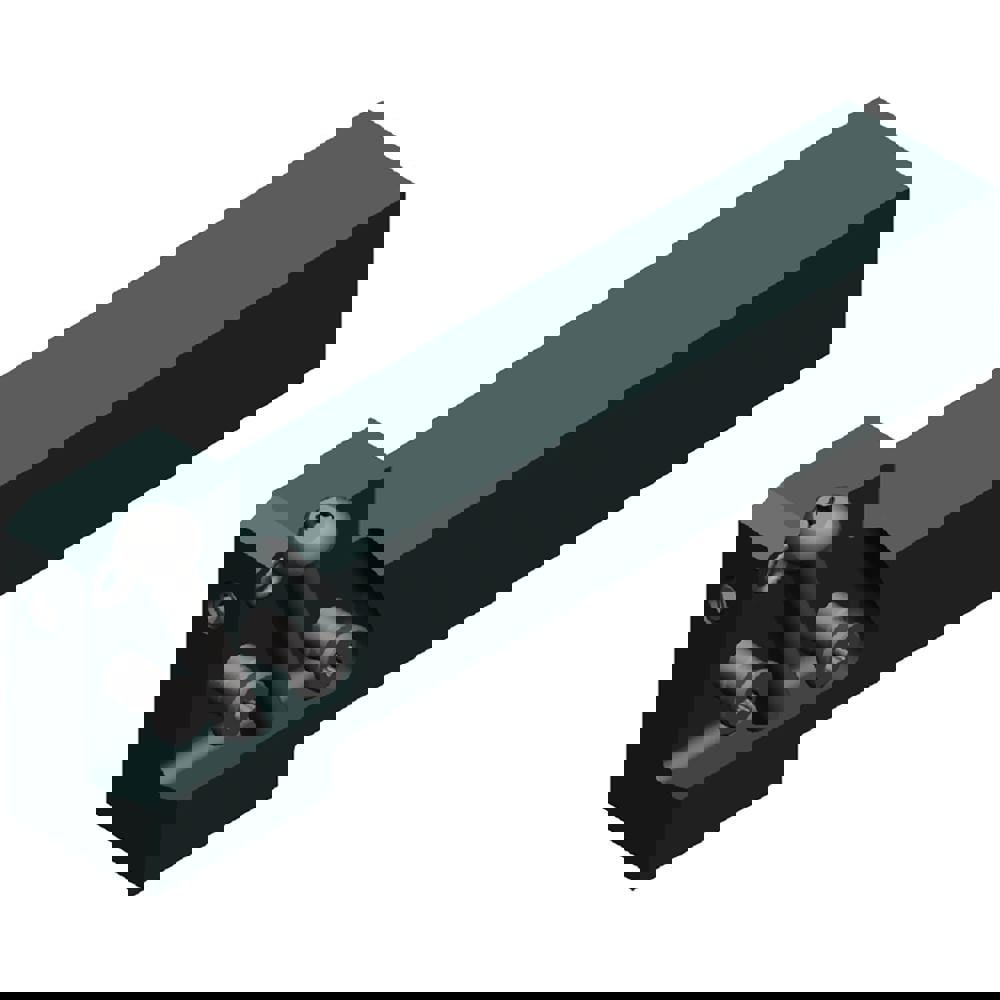 Indexable Grooving-Cutoff Toolholder: WGCMSL2525M50C, 1.6 to 5 mm Groove Width, 32 mm Max Depth of Cut, Left Hand