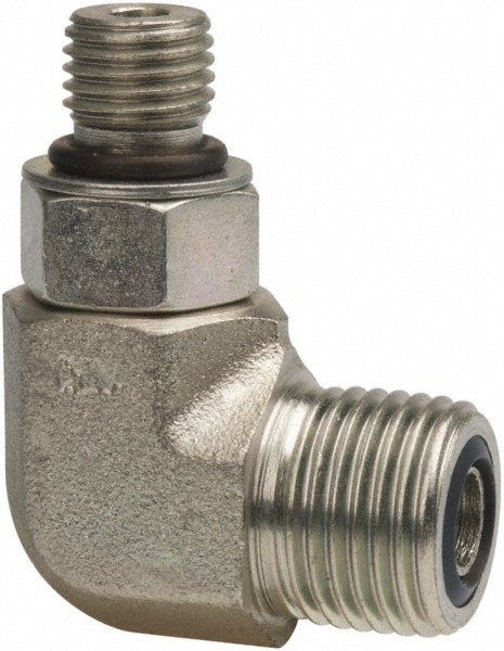 Compression Tube Male Elbow: 7/16-20