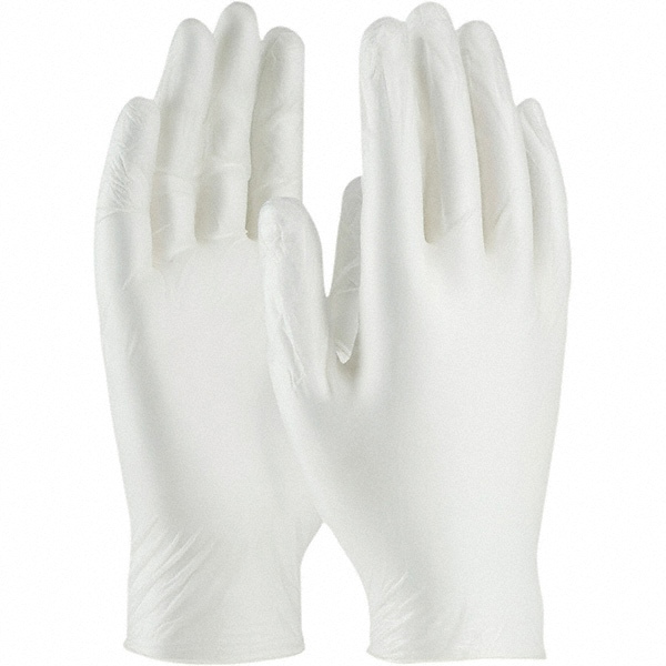 Disposable Glove: Series Ambi-Dex, Size Medium, 4.0 mil, Synthetic Polymer Coated, Vinyl, General Purpose Grade, Powder-Free