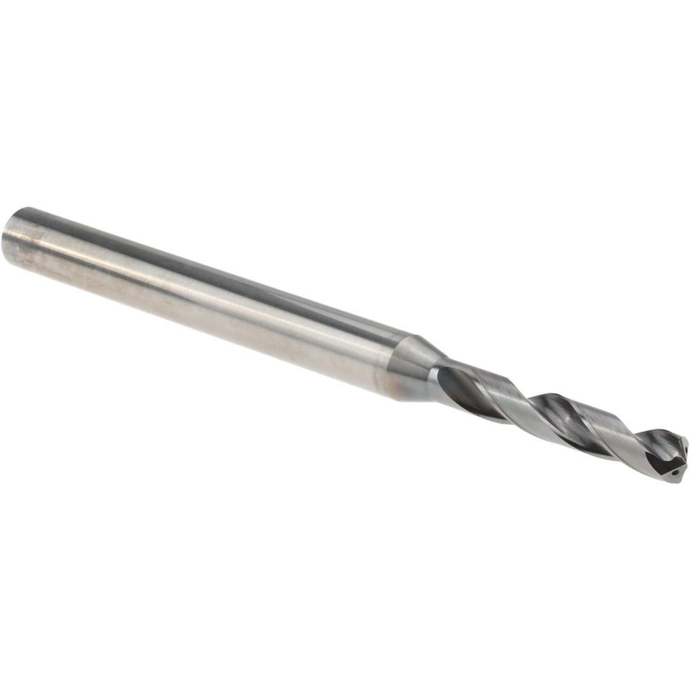 Screw Machine Length Drill Bit: 4.05 mm Dia, 140 deg Point, Solid Carbide