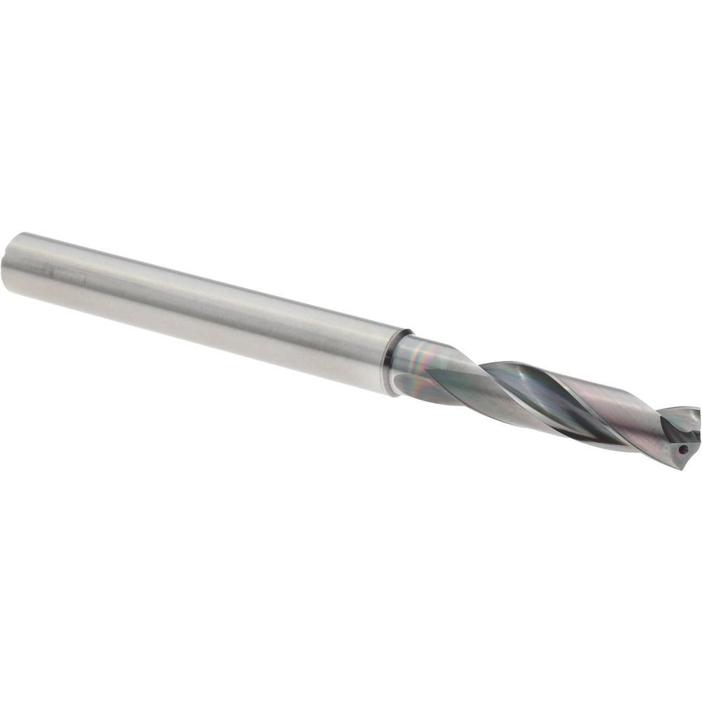 Screw Machine Length Drill Bit: 7.04 mm Dia, 140 deg Point, Solid Carbide