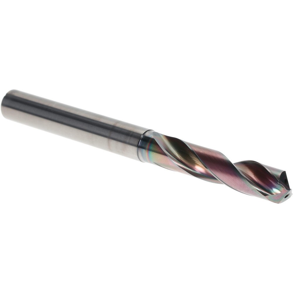 Screw Machine Length Drill Bit: 9.55 mm Dia, 140 deg Point, Solid Carbide