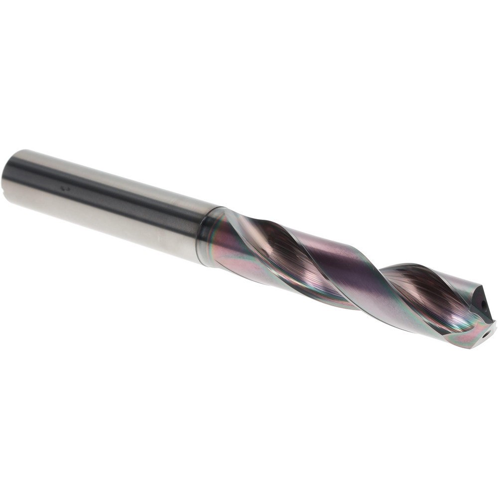 Screw Machine Length Drill Bit: 13.87 mm Dia, 140 deg Point, Solid Carbide