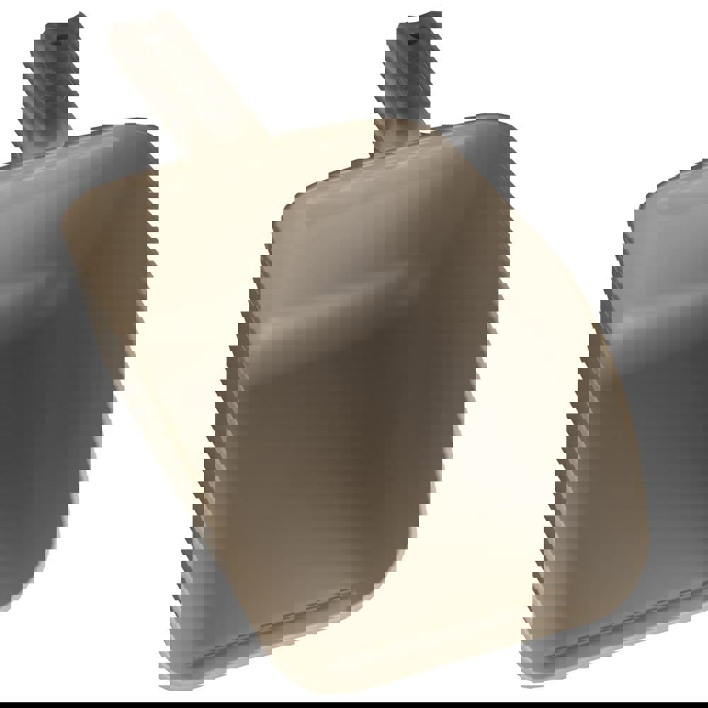 82 oz Brown Polypropylene Flat Bottom Scoop