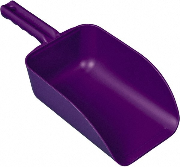 82 oz Purple Polypropylene Flat Bottom Scoop