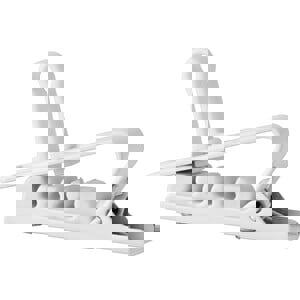 5PK AKG H2 CROCO CLIP WHITE MICROLITE AC