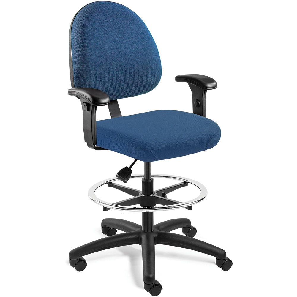 Task Chair: Olefin, Adjustable Height, Royal Blue