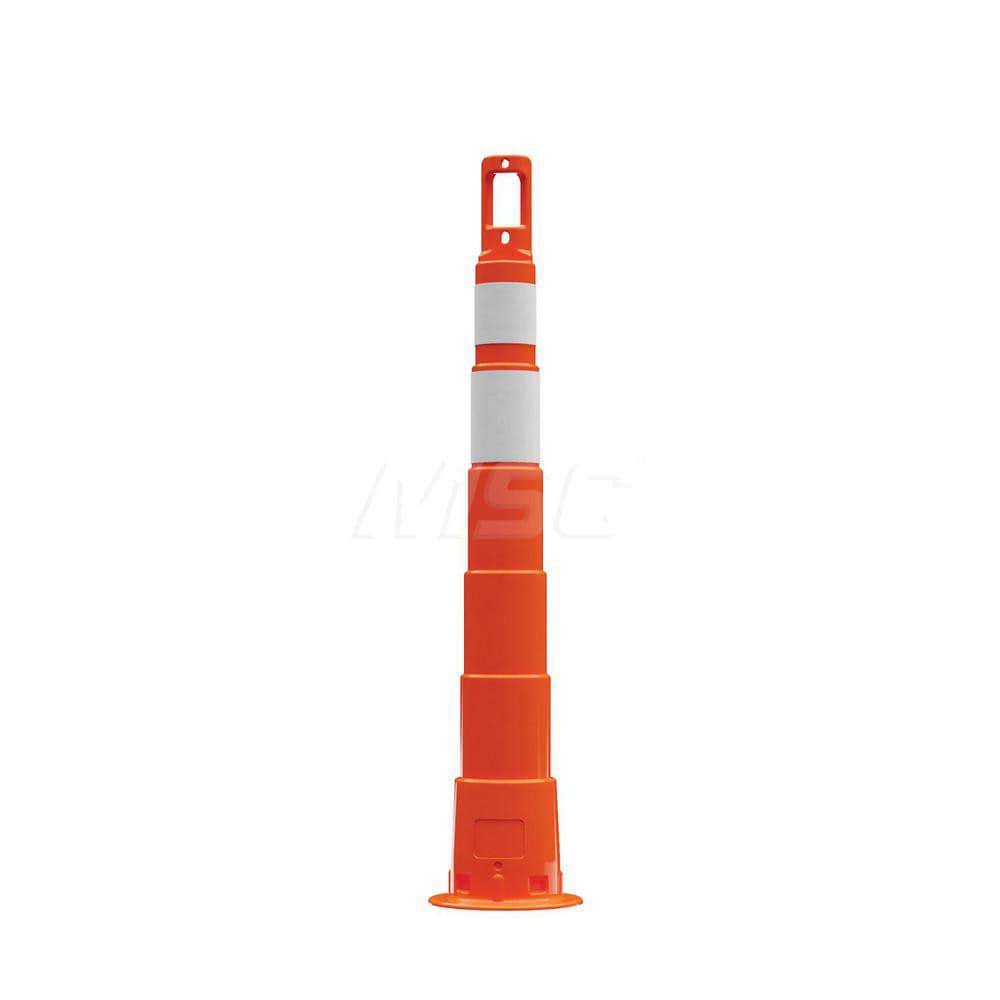 Traffic Barrels, Delineators & Posts; Reflective: Yes ; Base Needed: Yes ; Compliance: MASH Compliant; MUTCD Standards ; Collar Two Width (Inch): 6 ; Collar One Width (Inch): 4