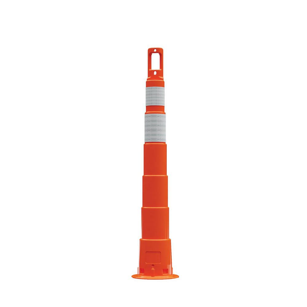 Traffic Barrels, Delineators & Posts; Reflective: Yes ; Base Needed: Yes ; Compliance: MASH Compliant; MUTCD Standards ; Collar Two Width (Inch): 6 ; Collar One Width (Inch): 4