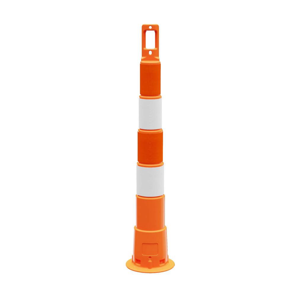 Traffic Barrels, Delineators & Posts; Reflective: Yes ; Base Needed: Yes ; Compliance: MASH Compliant; MUTCD Standards ; Collar Three Width (Inch): 6 ; Collar Two Width (Inch): 6 ; Collar Four Width (Inch): 6