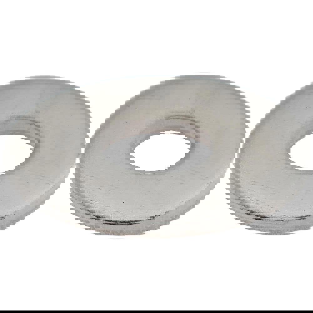 M5 Screw Fender Flat Washer: Grade 18-8 Stainless Steel, Plain Finish