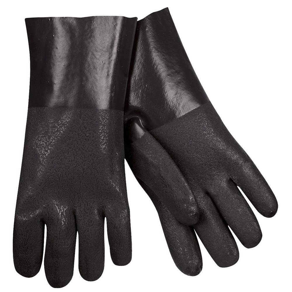 Work Gloves: Memphis 6512SJ, Size Small, PVC-Coated Jersey, General Purpose