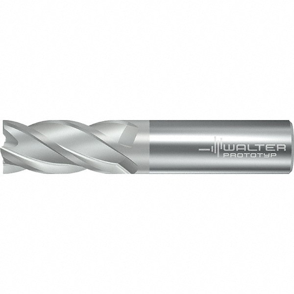 Square End Mill: 12.70 mm Dia, 25.00 mm LOC, 4 Flute, Solid Carbide