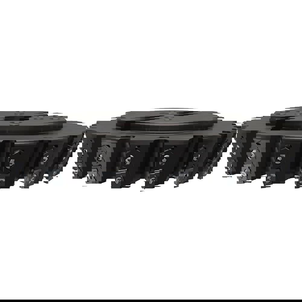 Indexable Chamfer & Angle Face Mills; Minimum Cutting Diameter (mm): 200.00 ; Maximum Cutting Diameter (mm): 212.74 ; Maximum Depth of Cut (mm): 17.30 ; Arbor Hole Diameter (Decimal Inch): 2.3622 ; Lead Angle: 70.000 ; Compatible Insert Size Code: 201012