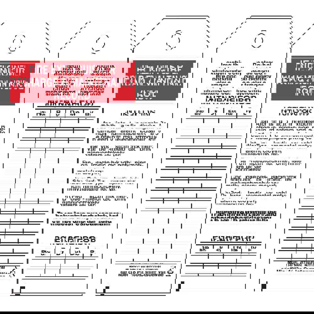 Safety & Facility Tags; Product Service Code: 9905