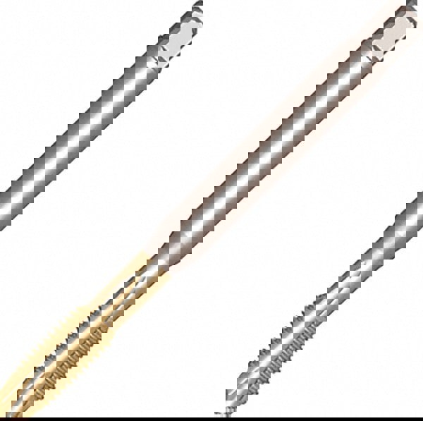 Spiral Point Tap: M16x2 Metric, 3 Flutes, Plug Chamfer, 6H Class of Fit, HSS, Bright/Uncoated Coated