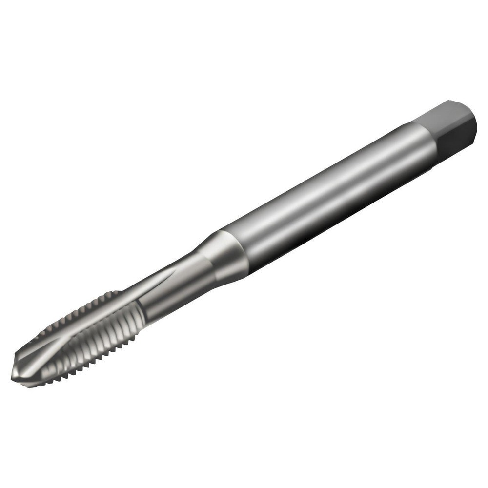 Spiral Point Tap: #8-32 UNC, 3 Flutes, Plug Chamfer, 2B Class of Fit, Powdered Metal High-Speed Steel, Bright/Uncoated