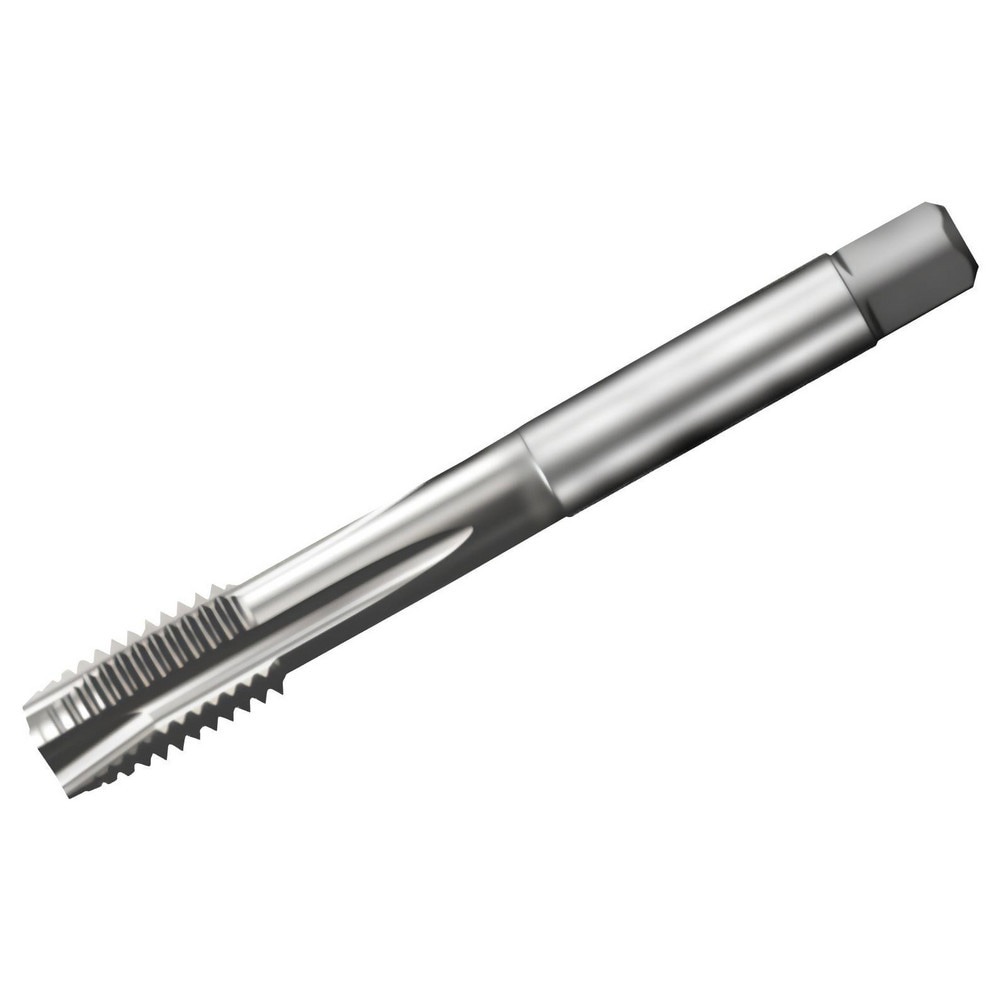 Spiral Point Tap: 1-12 UNF, 4 Flutes, Plug Chamfer, 2B Class of Fit, High-Speed Steel-E, Bright/Uncoated
