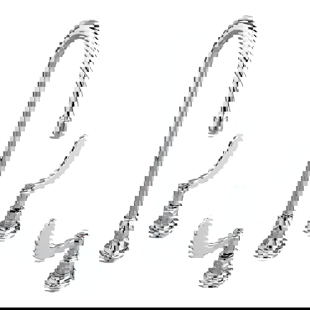 Lavatory Faucets; Inlet Location: Back ; Spout Type: Rigid; Swivel Gooseneck ; Inlet Pipe Size: 0.5 in ; Inlet Gender: Male ; Maximum Flow Rate: 1.5 ; Mounting Centers: 8 (Inch)