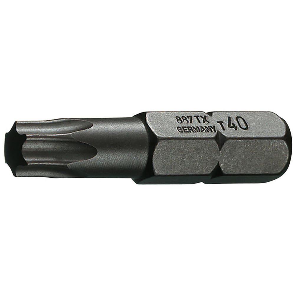 Torx Screwdriver Bits; Type: Torx Bit ; End Type: Torx ; Torx Size: T20 ; Overall Length (mm): 25.0000 ; Material: Vanadium Steel ; Additional Information: For Screw Size: M4 - M5