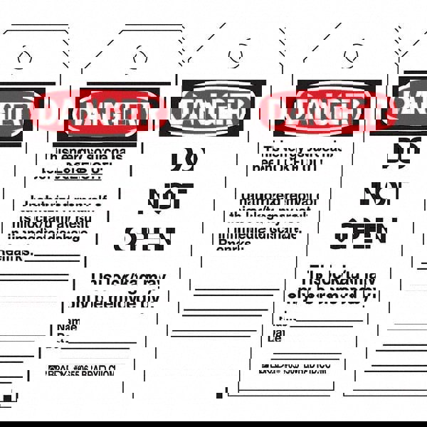 Do Not Operate Tag: Paper, 