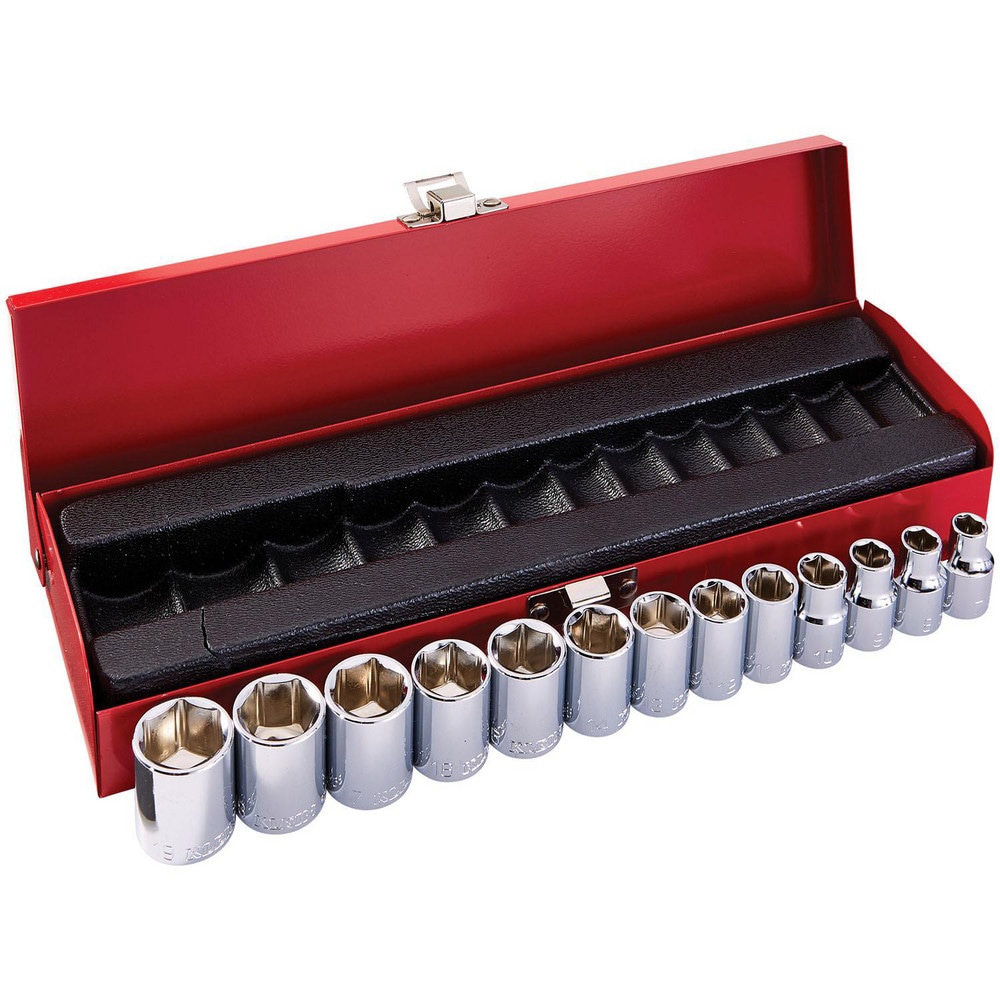3/8-Inch Drive Socket Wrench Set, Metric, 13-Piece