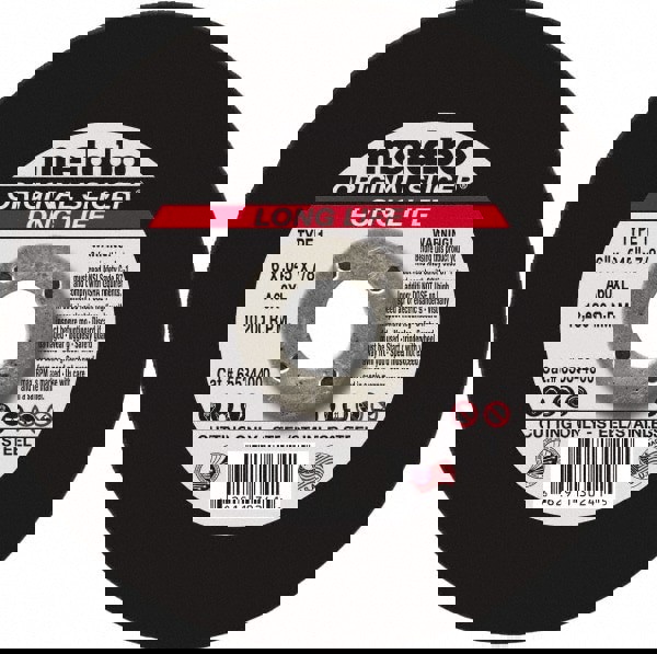 Cutoff Wheel: Type 1, 6