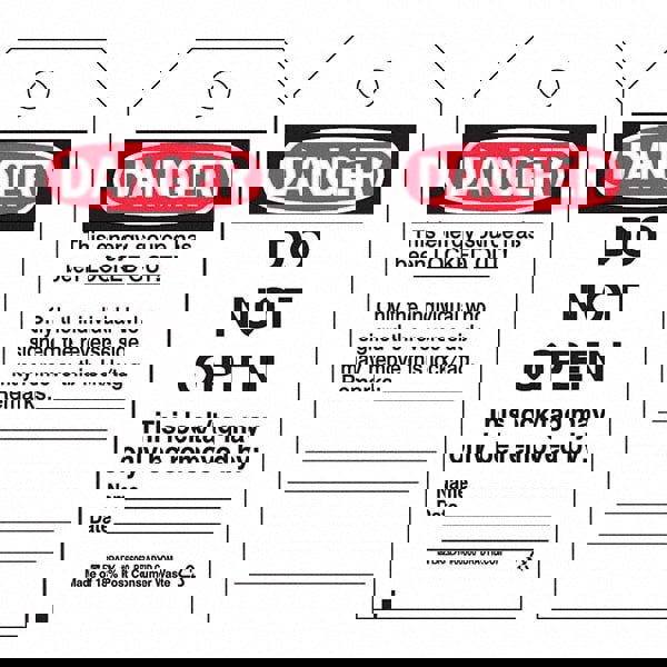 Do Not Operate Tag: Polyester, 