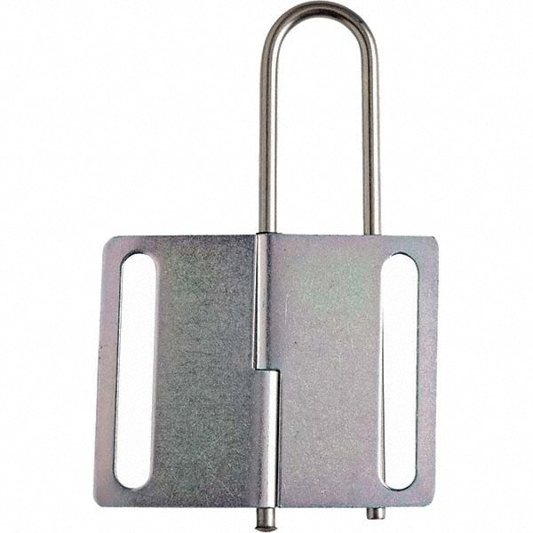 Lockout Hasp: Hinged Hasp, Single Jaw, 3 Padlocks