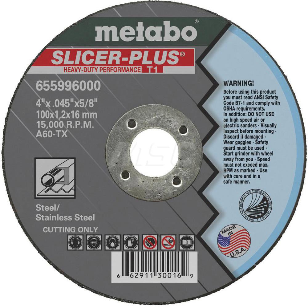 Cutoff Wheel: Type 1, 4