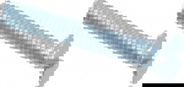 Machine Screw: M4x0.7, 25.00 mm Overall Length, Flat Head, Slotted