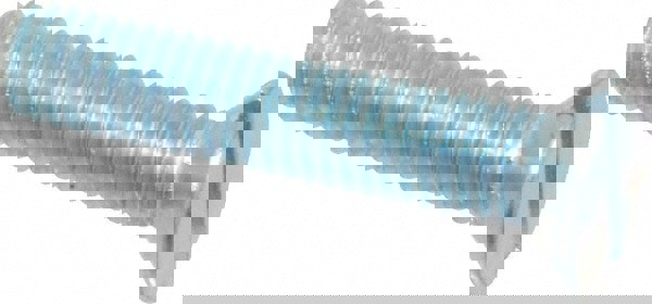 Machine Screw: M5x0.8, 25.00 mm Overall Length, Flat Head, Slotted