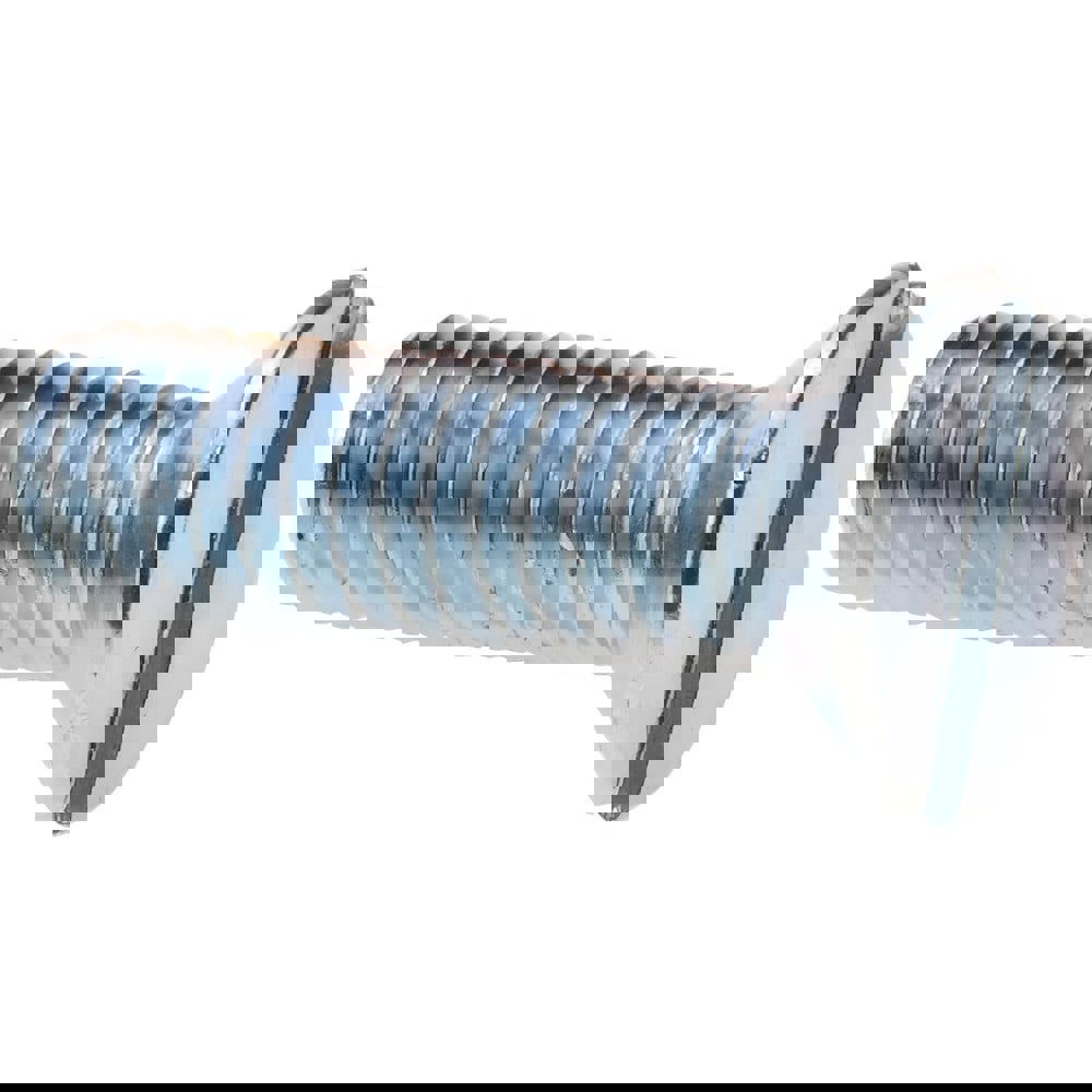 Machine Screw: M6x1, 20.00 mm Overall Length, Flat Head, Slotted