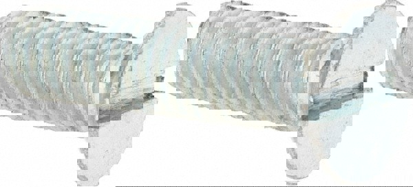 Machine Screw: M6x1, 25.00 mm Overall Length, Flat Head, Slotted