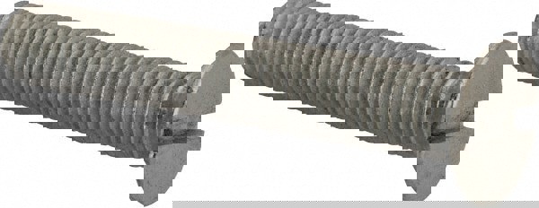 Machine Screw: M8x1.25, 50.00 mm Overall Length, Flat Head, Slotted