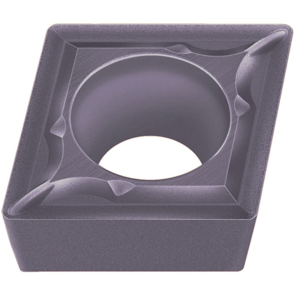 Turning Inserts; Relief Angle: 7.000 ; Insert Style: CCMT ; Corner Radius (mm): 0.20 ; Corner Radius (Decimal Inch): 0.0079 ; Included Angle: 80.00 ; Manufacturer Grade: VP15TF