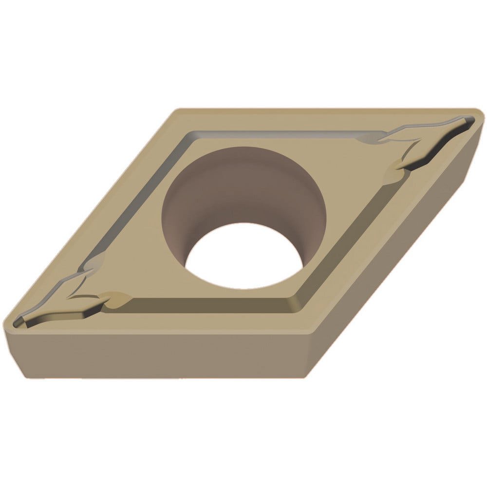 Turning Inserts; Relief Angle: 7.000 ; Insert Style: DCMT ; Corner Radius (mm): 0.80 ; Corner Radius (Inch): 1/32 ; Corner Radius (Decimal Inch): 0.0312 ; Included Angle: 55.00