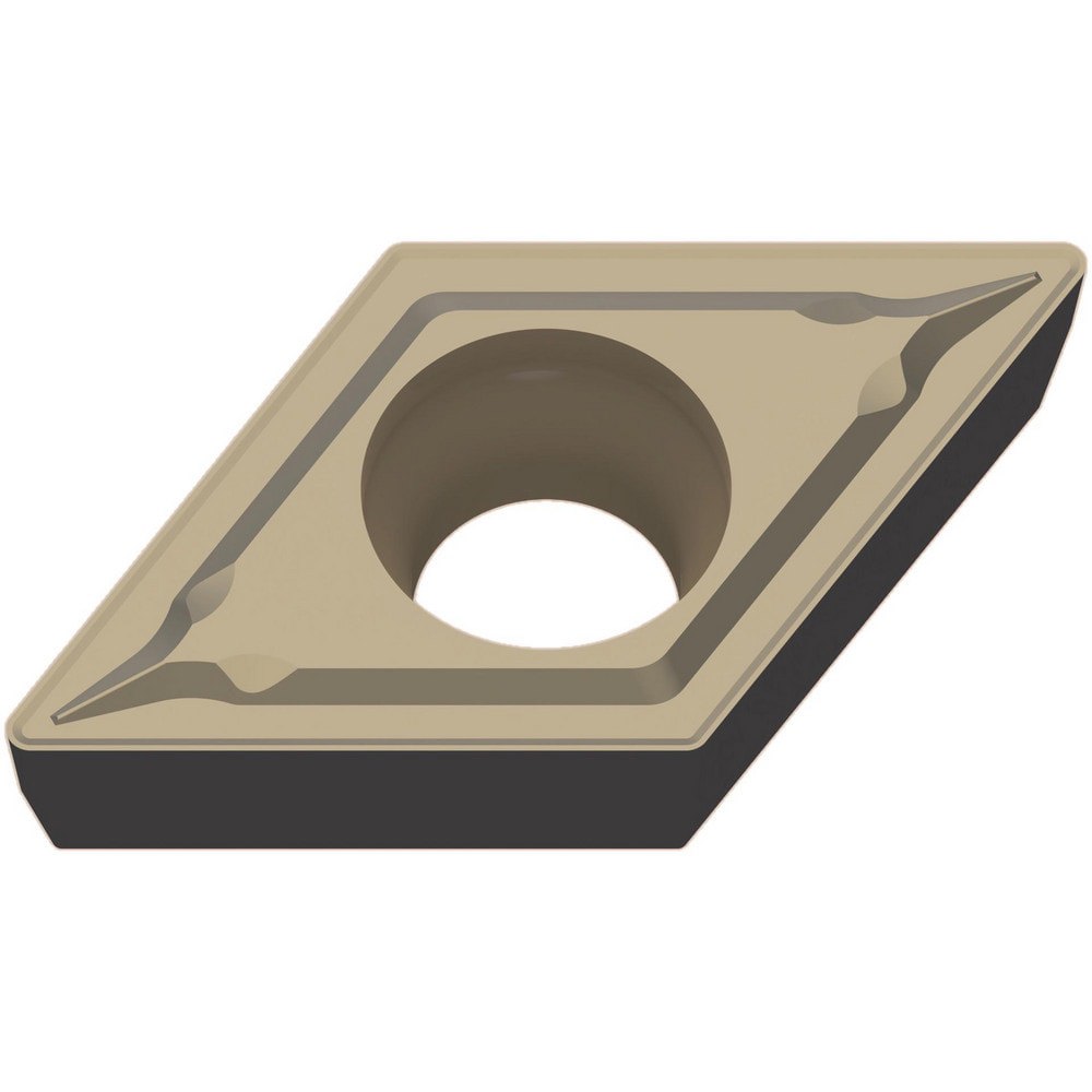 Turning Inserts; Relief Angle: 7.000 ; Insert Style: DCMT ; Corner Radius (mm): 0.80 ; Corner Radius (Inch): 1/32 ; Corner Radius (Decimal Inch): 0.0312 ; Included Angle: 55.00