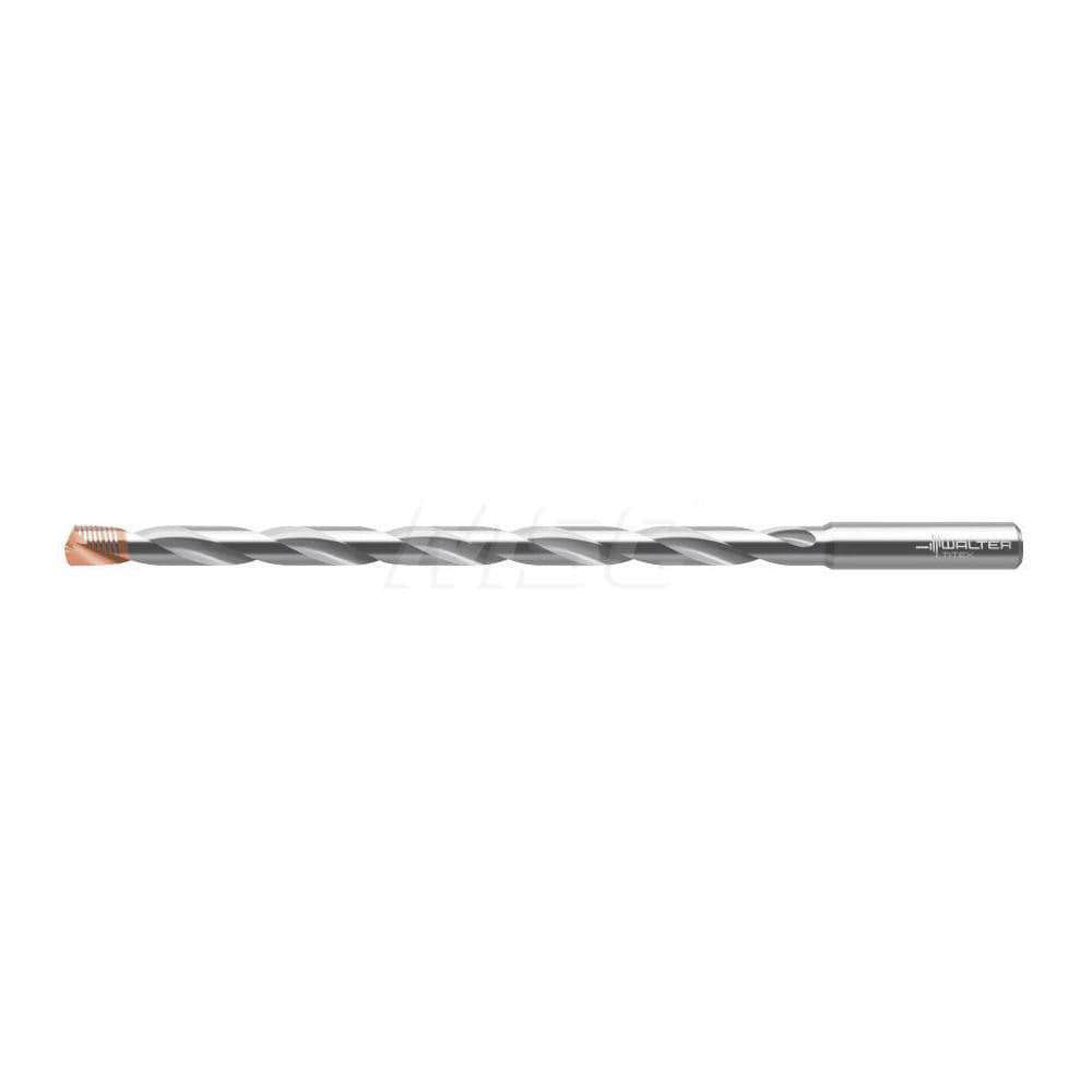 Extra Length Drill Bit: 8.74 mm Dia, 140 &deg; Point, Solid Carbide