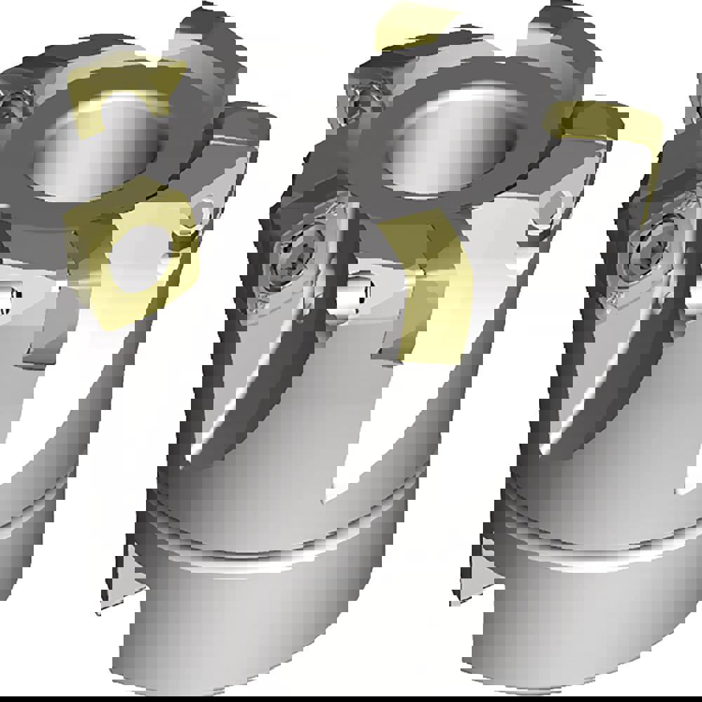 Indexable High-Feed Face Mill: 38.23 to 52 mm Cut Dia, 22 mm Arbor Hole