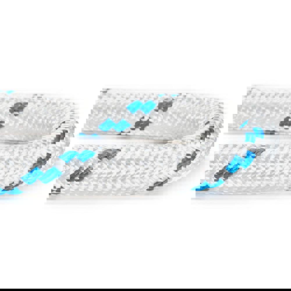 Rope; Rope Construction: Double Braid ; Material: Polyester ; Work Load Limit: 60lb ; Color: White with Green Tracer ; Maximum Temperature (F) ( - 0 Decimals): 265.000 ; Breaking Strength: 1692.000