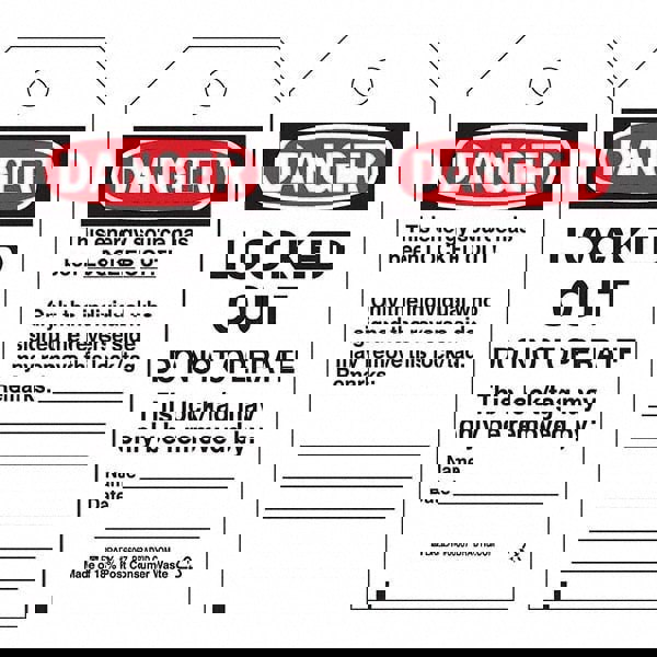 Do Not Operate Tag: Polyester, 