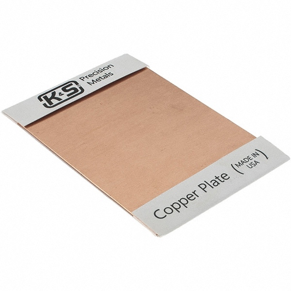 Copper Sheets; Alloy Grade: 110 ; Overall Length: 6in ; Overall Thickness: 0.064in ; Overall Width: 4.0in ; UNSPSC Code: 30262300