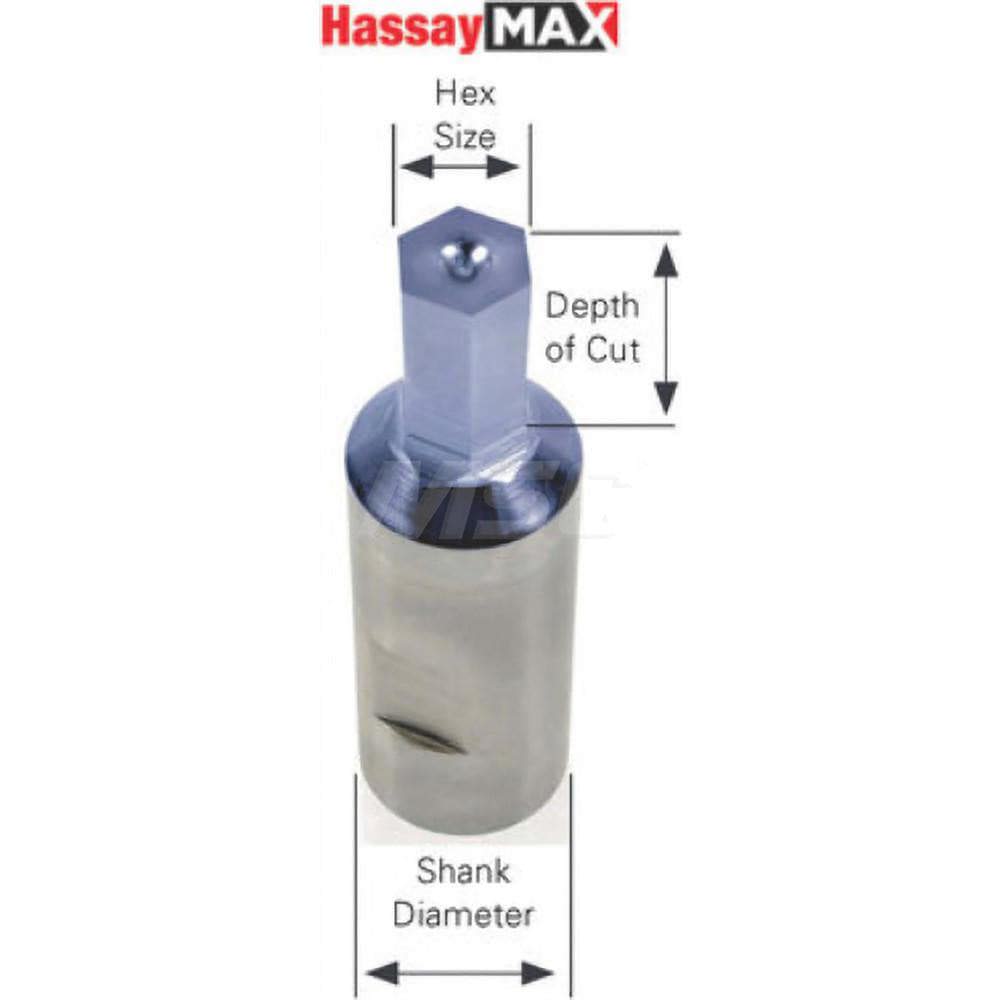 Rotary Broaches; Broaches Type: Hexagon Broaches ; Broach Size: 0.4688in ; Tool Material: Hardened Proprietary Alloy ; Coated: Uncoated ; Broach Body Width: 0.4720in ; Shank Size: 0.5000
