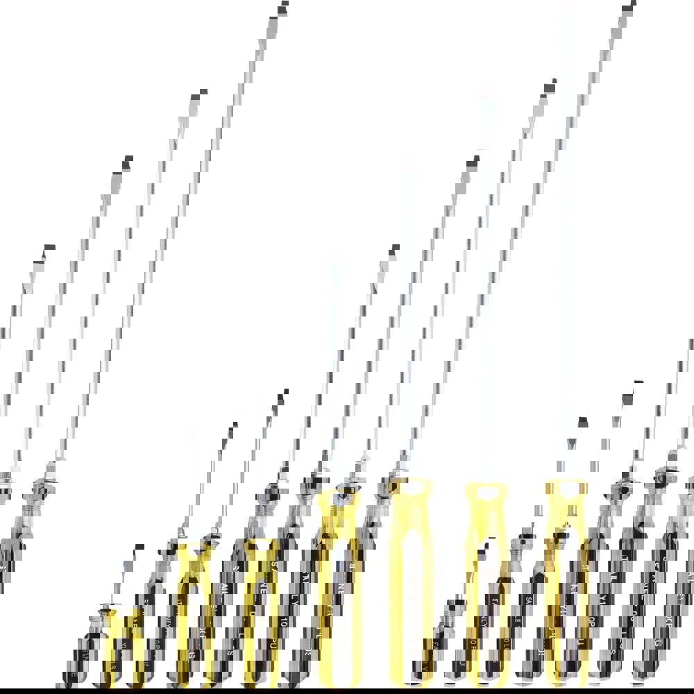 Screwdriver Set: 7 Pc, Slotted