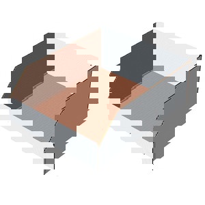 6X12 CRDBRD BIN BOX WHIT 25/PK