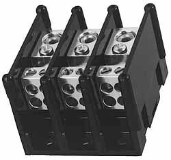 1 Pole, 155 Amp, 3/8-16 x 1-1/8 Primary, 3/8-16 x 1-15/16 Secondary, Polycarbonate Power Distribution Block