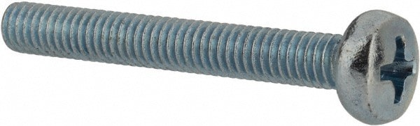 Machine Screw: M4x0.7, 30.00 mm Length Under Head, Pan Head, Phillips