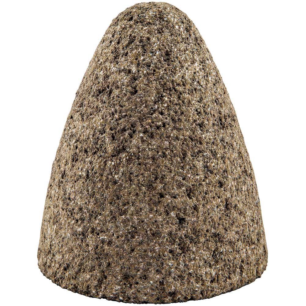 Abrasive Round Tip Cone: Type 16, Coarse, Medium & Very Fine, 5/8-11 Arbor Hole