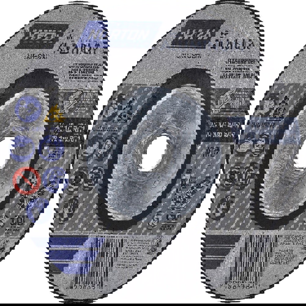 Depressed-Center Wheels; Wheel Diameter (Inch): 4-1/2 ; Wheel Thickness (Inch): 1/8 ; Hole Size: 5/8 (Inch); Wheel Type: Type 27 ; Abrasive Material: Aluminum Oxide ; Grit: 20